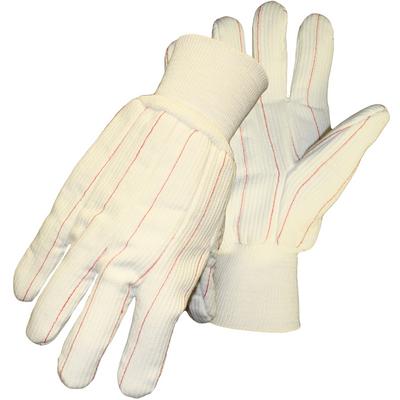 Protective Industrial Products 30MIWL Cotton Canvas Double Palm Glove with Nap-in Finish and Wool Liner - Knitwrist