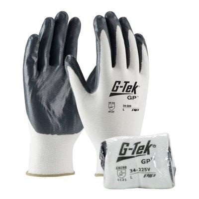 Protective Industrial Products 34-225V G-TEK® GP™ seamless knit nylon glove with nitrile coated smooth grip on palm & fingers