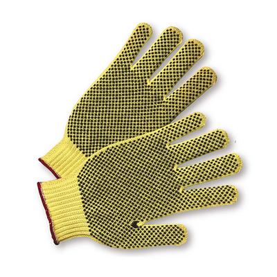 Protective Industrial Products 35KDBS Seamless Knit Kevlar® Glove with Double-Sided PVC Dot Grip - Regular Weight