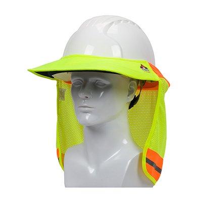 Protective Industrial Products 396-801FR FR Treated Hi-Vis Hard Hat Visor and Neck Shade