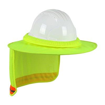 Protective Industrial Products 396-850 Hi-Vis Full Brim Hard Hat Visor with Neck Shade