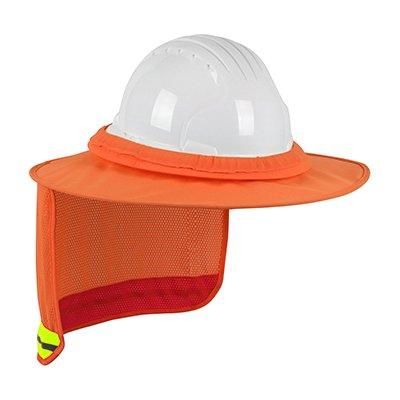 Protective Industrial Products 396-851FR FR Treated Hi-Vis Full Brim Hard Hat Visor with Neck Shade