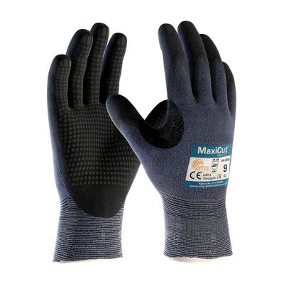 Protective Industrial Products 44-3445 Seamless Knit Engineered Yarn Glove with Premium Nitrile Coated MicroFoam Grip on Palm & Fingers - Micro Dot Palm