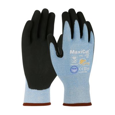 Protective Industrial Products 44-6745 Seamless Knit Dyneema® Diamond Blended Glove with Premium Nitrile Coated MicroFoam Grip on Palm & Fingers