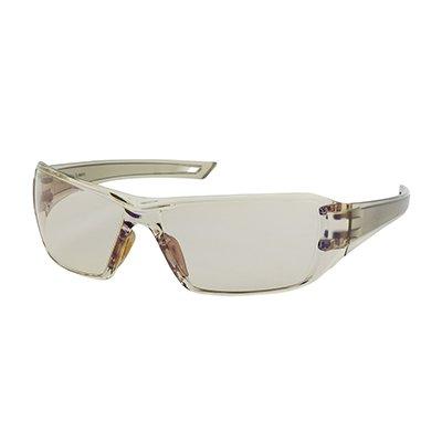 Protective Industrial Products 250-46-0226 Rimless Safety Glasses with Clear Temple, I/O Blue Lens and Anti-Scratch / Anti-Fog Coating
