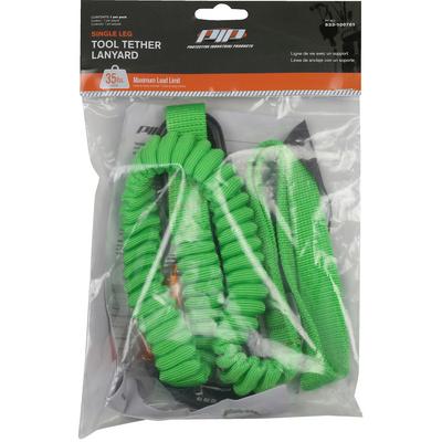 Protective Industrial Products 533-100701 Single Leg Tool Tethering Lanyard - 22 lbs. maximum load limit - Retail Packaged