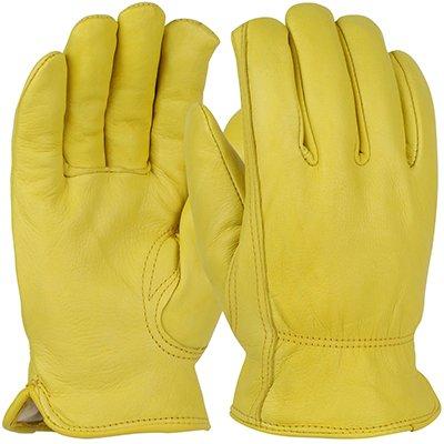 Protective Industrial Products 9920KT Top Grain Deerskin Leather Drivers Glove with White Thermal Lining - Keystone Thumb