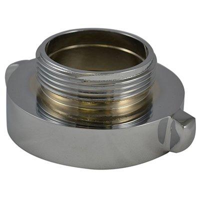 South park corporation A3776MC A37, 5 Customer Thread Female X 3.5 Customer Thread Male Adapter Brass Chrome Plated, Rockerlug Tested to 500 psi