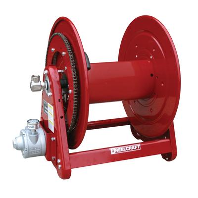 Reelcraft AA34112 L4A 1/2 in. x 100 ft. Heavy Duty Air Motor Driven Twin Hydraulic Hose Reel