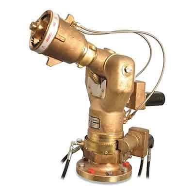 Akron Brass 3476 Gemini Hydraulic Monitor - Brass 4