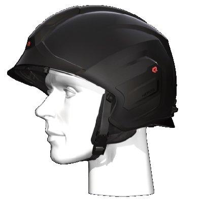Rosenbauer 157305 Light-weight HEROS-titan Black Firefighting Helmet