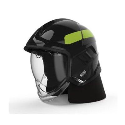 MSA GYL1018500000-NA16 Cairns XF1 Fire Helmet, Large, Black