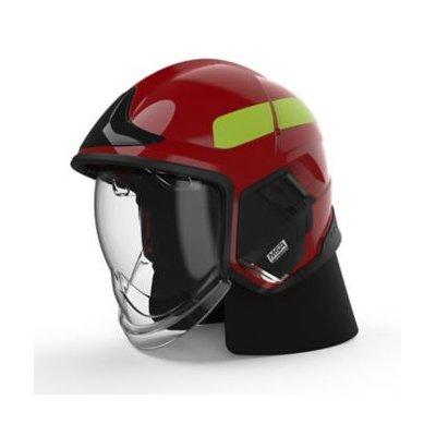 MSA GYL1018500000-RE16 Cairns XF1 Fire Helmet, Large, Red
