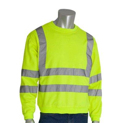 Protective Industrial Products 323-CNSSE ANSI Type R Class 3 Crew Neck Sweatshirt