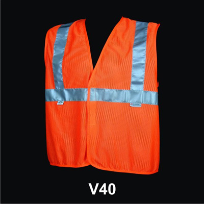 Dicke Safety Products V40 orange mesh polyester material