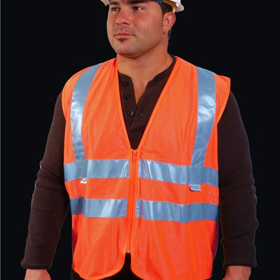 Dicke Safety Products V41-2 orange mesh polyester material