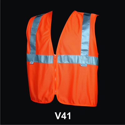 Dicke Safety Products V41 orange mesh polyester material