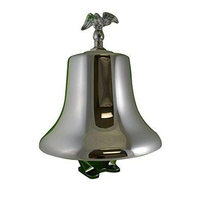 South park corporation FB12ES-10C FB12, 12 inch Fire Bell Brass Chrome Plated with Stand, Electric Striker Kit, Eagle Bolt, and Eagle