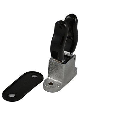 South park corporation FBP58Z01C-S FBP58Z, Pike Pole Bracket Flat Base Mount Zinc Chrome Plated fits 1.5 inch Outside Diameter Pole with Finger Sleeves