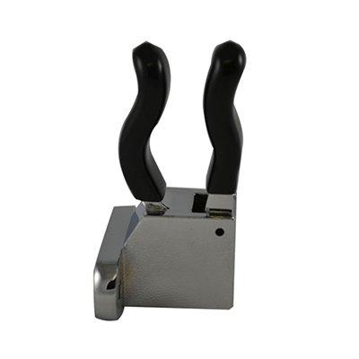South park corporation FBP58Z02C-S FBP58Z, Pike Pole Bracket Flat Base Mount Zinc Chrome Plated fits 1.25 inch Outside Diameter Pole with Finger Sleeves