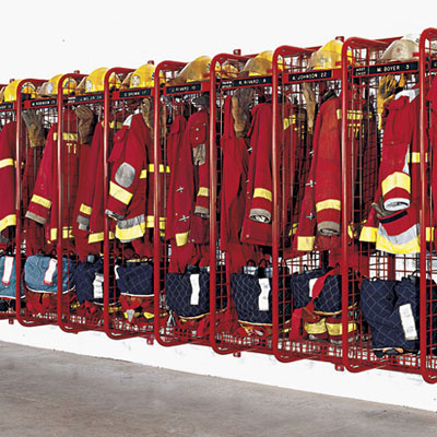 GEARGRID Wall Mount Lockers Fire Station Equipment Accessories ...