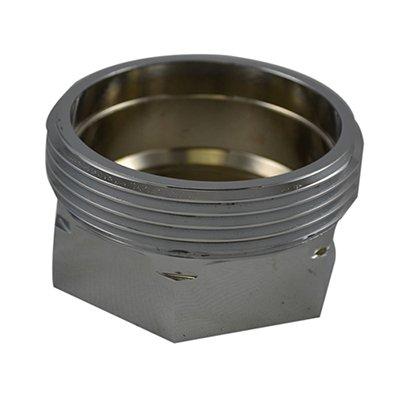 South park corporation HFM3405AC HFM34, 1 National Pipe Thread Female X 2.5 National Standard Thread (NST) Male Bushing Brass Chrome Plated, Hex Bushing Made of Brass