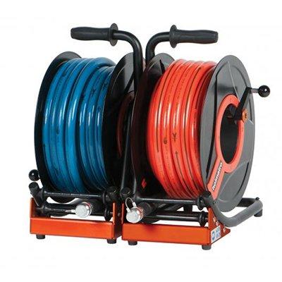 Holmatro Double Hose Reel HR 5515 OB Double hose reel, CORE version, with 15 m hose on each side: 1 x orange, 1 x blue.