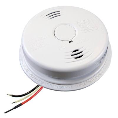 Kidde Fire Systems i12010SCO Worry-Free AC Hardwired Combination Smoke & Carbon Monoxide Alarm Sealed Lithium Battery Backup