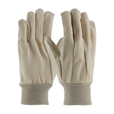 Protective Industrial Products K01I Premium Grade Cotton Canvas Single Palm Glove - Knitwrist