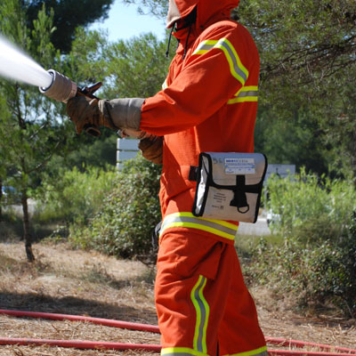 Kermel V70 are bunker gear used by wildland firefighters in Spain, France or Italy