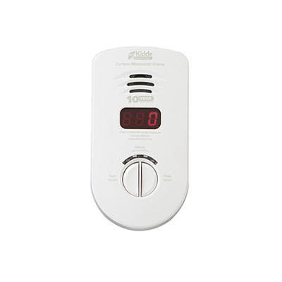 Kidde Fire Systems KN-COP-DP-10YL Worry-Free Living Area Plug-in Carbon Monoxide Alarm with Sealed Lithium Battery Backup and Digital Display