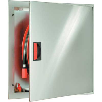 NOHA Model 3SST fire hose reel and cabinet for recess-mounting