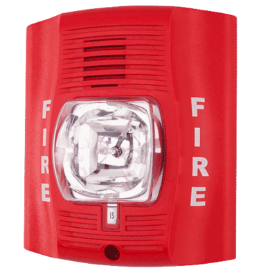 System sensor P2RK-R The SpectrAlert Advance P2RK-R (replacement model) is a red, two-wire, outdoor horn strobe with selectable strobe settings of 15, 15/75, 30, 75, 95, 110 and 115 cd. Offers mounting plate only - no back box included.