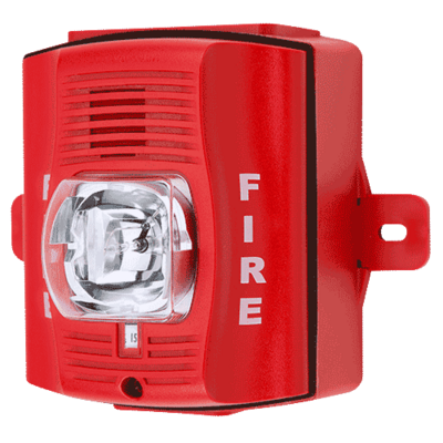 System sensor P4RK The SpectrAlert Advance P4RK is a red, four-wire, outdoor horn strobe with selectable strobe settings of 15, 15/75, 30, 75, 95, 110 and 115 cd.