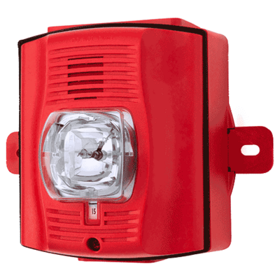 System sensor P2RHK-P The SpectrAlert Advance P2RHK-P is an unmarked red, two-wire, outdoor horn strobe with selectable high-candela strobe settings of 135, 150, 177 and 185 cd. Outdoor back box included.