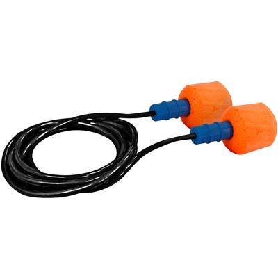 Protective Industrial Products 267-HPF610C Disposable Soft Polyurethane Foam Corded Ear Plugs - NRR 30