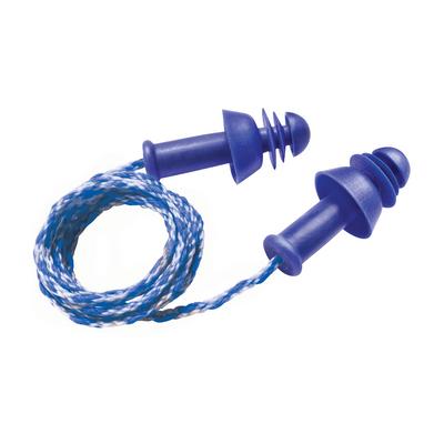 Protective Industrial Products 267-HPR300C Reusable TPE Corded Ear Plugs - NRR 25
