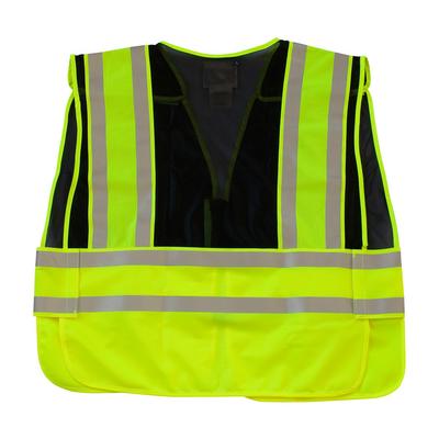 Protective Industrial Products 302-PSV-BLK-NL ANSI Type P Class 2 Public Safety Vest