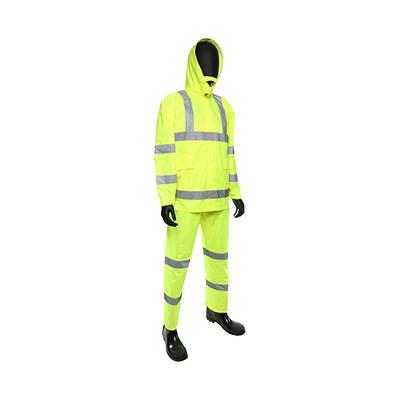 Protective Industrial Products 4033 ANSI Type R Class 3 Three-Piece Rainsuit