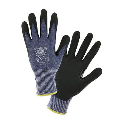 Protective Industrial Products 715HNFR Seamless Knit HPPE Blended Glove with Nitrile Coated Foam Grip on Palm & Fingers