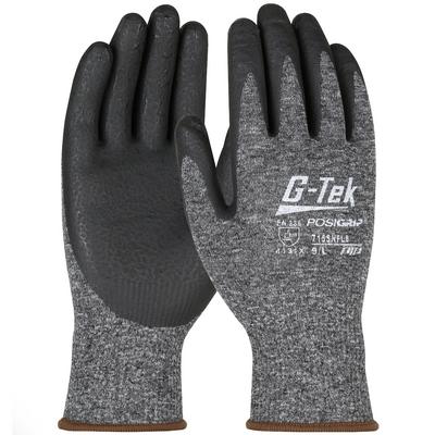 Protective Industrial Products 715SNFLB Seamless Knit Nylon Glove with Nitrile Coated Foam Grip on Palm & Fingers