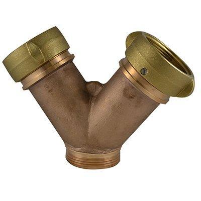South park corporation PS6502MB PS65, 2.5 CT Male X 1.5 CT Female Swivel Siamese Brass,