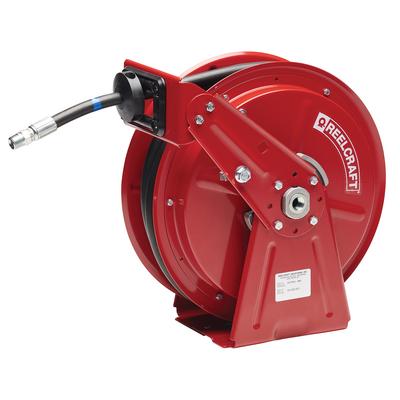Reelcraft DP7450 OHP 1/4 in. x 50 ft. Compact Dual Pedestal Hose Reel