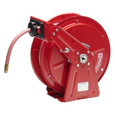Reelcraft DP7650 OLP 3/8 in. x 50 ft. Compact Dual Pedestal Hose Reel