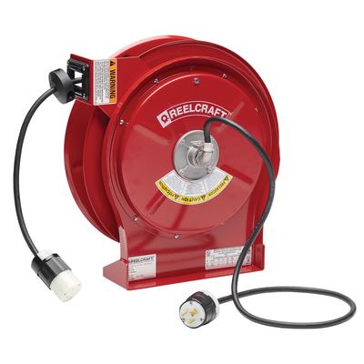 Reelcraft L 5550 123 3BC 12/3 50 ft. Twist Lock Connector Power Cord Reel