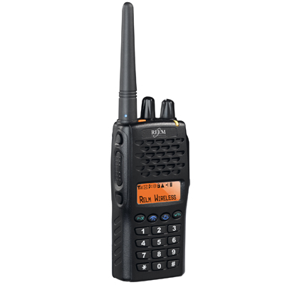 RELM RP6500 portable radio with 128 channels, programmable keys