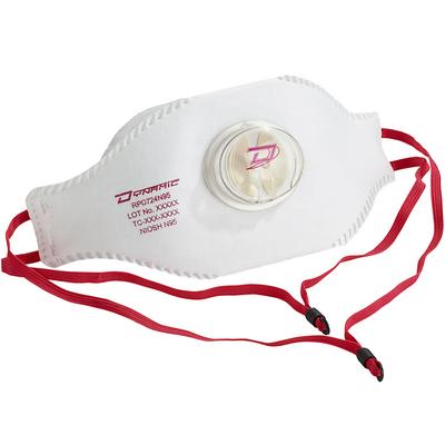 Protective Industrial Products 270-RPD724N95 N95 Flatfold Disposable Respirator with Exhale Butterfly Valve - 10 Pack