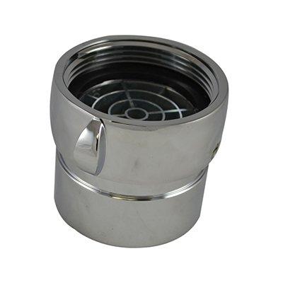 South park corporation SDF3308AC SDF33, 2 National Pipe Thread (NPT) Female X 2.5 National Standard Thread (NST) Female Rockerlug Swivel Brass Chrome Plated, Double Female Swivel Coupling