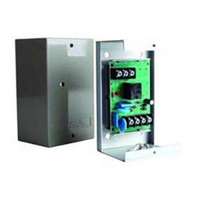 Edwards Signaling MR201/C Single DPDT relay with LED mounted in metal enclosure