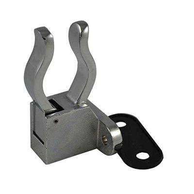 South park corporation SMP59Z01C SMP59Z, Side Mount Pike Pole Bracket Zinc Chrome Plated for 1.5 Inch Pole, Equipment Mounting Bracket